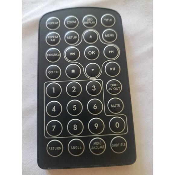 OEM 0ET-06C06 DVD Player Remote Control Unit Replacement Black Genuine - Picture 1 of 2